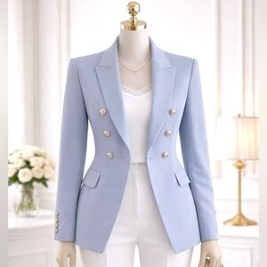 ✨ BRAND NEW With Tags - Polished WHBM Light Blue Tailored Blazer